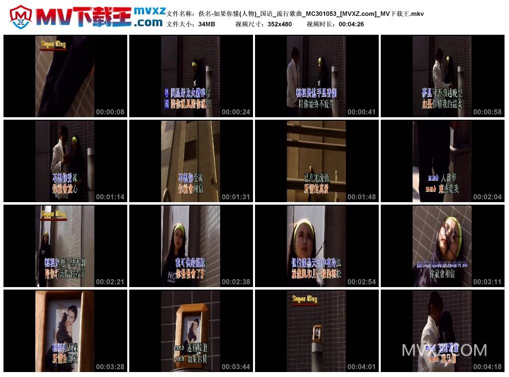 佚名-如果你懂(人物)_国语_流行歌曲_MC301053